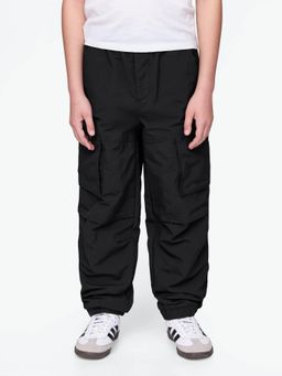GAP - Boys Black Relaxed Mid-Rise Cargo