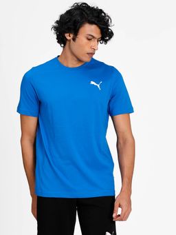 Puma - Essentials Small Logo Regular Fit Mens Blue T-Shirt