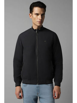 Louis Philippe - Men Casual Black Solid Jacket