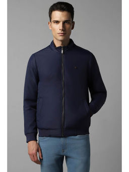 Louis Philippe - Men Casual Maroon Blue Solid Reversible Jacket