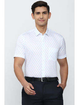 Peter England - Men Blue Slim Fit Half Sleeves Formal Shirt