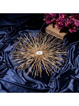 Gibox - Sun Candle Holder Iron Tea Light Candle Stand Fancy Decorative Votive Metal