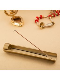 Gibox - Metal Incense Stick Holder for Puja Ghar Zen Garden Ash Collection Tray