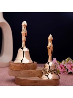 Gibox - Brass Goonj Bell Puja Peace Time Ghanti Home Decor Temples Large Size