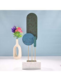 Gibox - Ocular Shape (Rectangular) Small Home Office Cabin Decor Luxury Green Table Accent