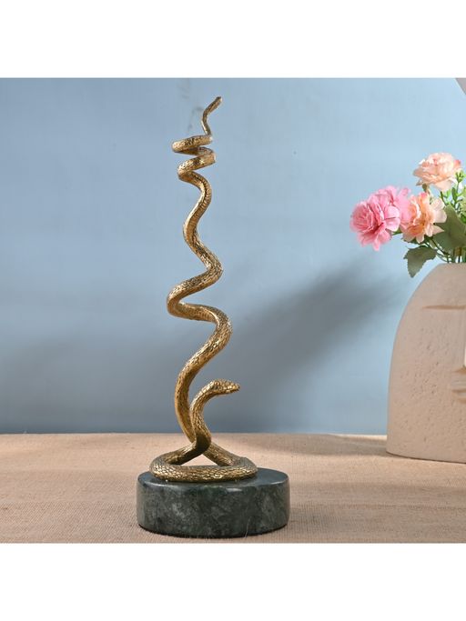 Gibox Medusa Candle Stand Aluminium Marble Base Reptile Design Votive Holdersation