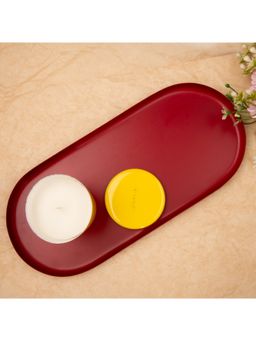 Gibox - Metal Candle Holder Pillar T-Light Holder Plate Iron Dining Candle Accessory Luxury