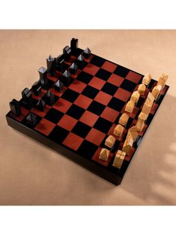 Gibox - Check and Mate - Wooden Chess Board Home Decor Luxurious Item