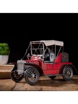 Gibox - Jalopy Retro Car (Red) Home Decor Luxurious Item