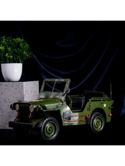 Gibox - Lance Vintage Army Jeep Model Home Decor Luxurious Item