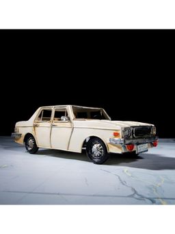 Gibox - Amigo Retro Car White Model Home Decor Luxurious Item