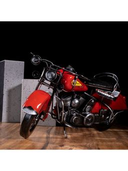 Gibox - Vintage Red Sun Motorcycle Home Decor Luxurious Item