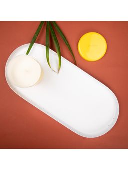 Gibox - Metal Candle Holder Pillar and T-Light Plate Iron Dining Accessory Christmas Gift