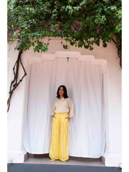 AYAKA - Jo Yellow Striper Palazzo