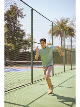 CRIMSOUNE CLUB - Men Pink Cotton Shorts