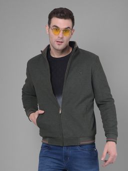 CRIMSOUNE CLUB - Mens Olive Bomber Jacket
