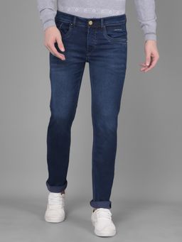 CRIMSOUNE CLUB - Mens Dark Blue Jeans
