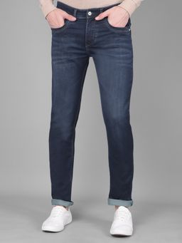 CRIMSOUNE CLUB - Mens Navy Blue Jeans