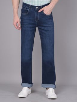 CRIMSOUNE CLUB - Men's Blue Loose Fit Jeans