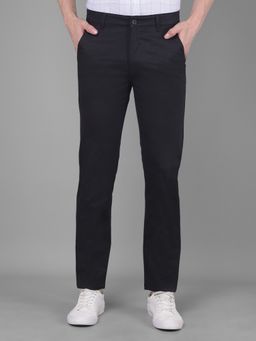 CRIMSOUNE CLUB - Mens Black Solid Trouser