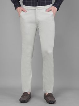 CRIMSOUNE CLUB - Mens Green Solid Trouser