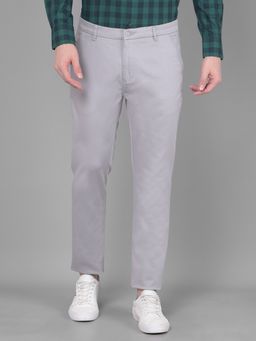 CRIMSOUNE CLUB - Mens Grey Solid Trouser