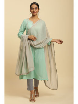 W - Black Solid Dupatta