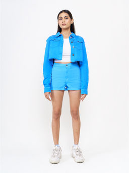 FREAKINS - Blue Texture Shorts