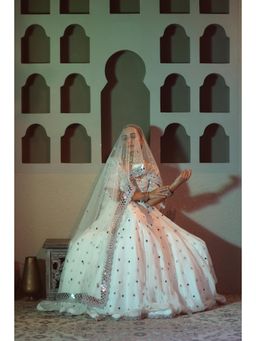 Pooja Popli - Nazakat White Anarkali Dress