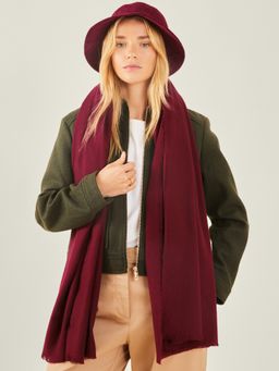 Accessorize London - Womens Super Soft Raw Edge Blanket Scarf