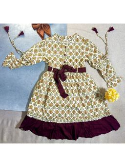 Bella Moda - Girls Fit And Flair Casual Wear Dress (Set of 2)