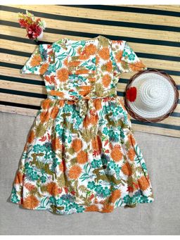 Bella Moda - Girls Fit And Flair Casual Wear Dress