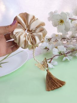 Soho Boho Studio - Butterfly Boho Tassel Scrunchie