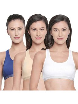 Bodycare - Racerback Sports Bra-Pack Of 3 - Multi-Color