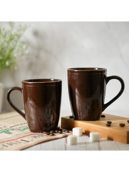Femora - Gold Series Ceramic Coffee Mugs 360ml (Pack of 2)