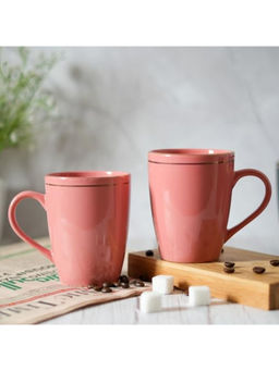 Femora - Gold Series Ceramic Coffee Mugs 360ML (Pack of 2)