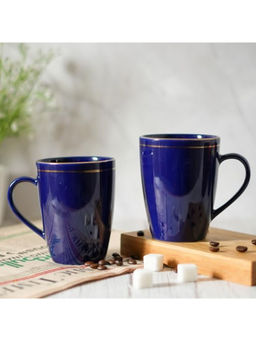 Femora - Gold Series Ceramic Coffee Mugs 360ml (Pack of 2)