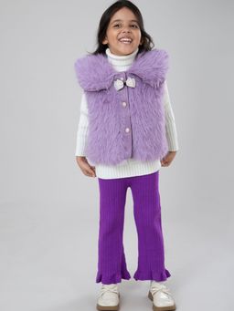 Hopscotch - Textured Waistcoat, Sweater and Pant Set