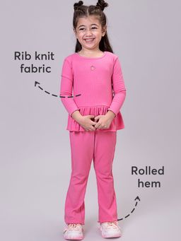 Hopscotch - 2-Piece Cut-Out Detail Blouse and Pants