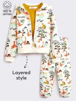 Hopscotch - 3-Piece Terry Jacket, Joggers and T-Shirt