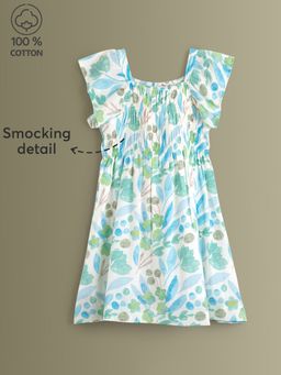 Hopscotch - Pure Cotton Floral Print Casual Dress