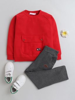 Hopscotch - Cotton Solid Top and Pant Set