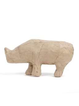 Itsy Bitsy - Paper Mache Rhinoceros Medium