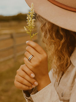Digital Dress Room - Silver-Plated Simple Adjustable Elegant Finger Ring for Women