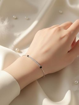 925 SILLER - Pure Silver Adjustable Bracelet