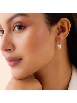 Zavya - Pink Promise Silver Earrings