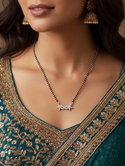 925 SILLER - Pure Silver Adjustable Mangalsutra