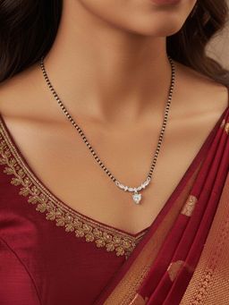 925 SILLER - Pure Silver Adjustable Mangalsutra