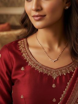 925 SILLER - Pure Silver Adjustable Mangalsutra