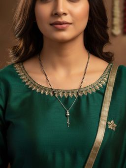 925 SILLER - Pure Silver Adjustable Mangalsutra